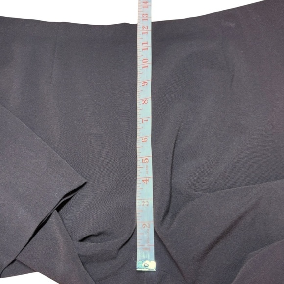 COLDWATER CREEK Stretch Poly Rayon Wide Leg Flat Front Trousers Dark Brown Sz 16 - Picture 6 of 10